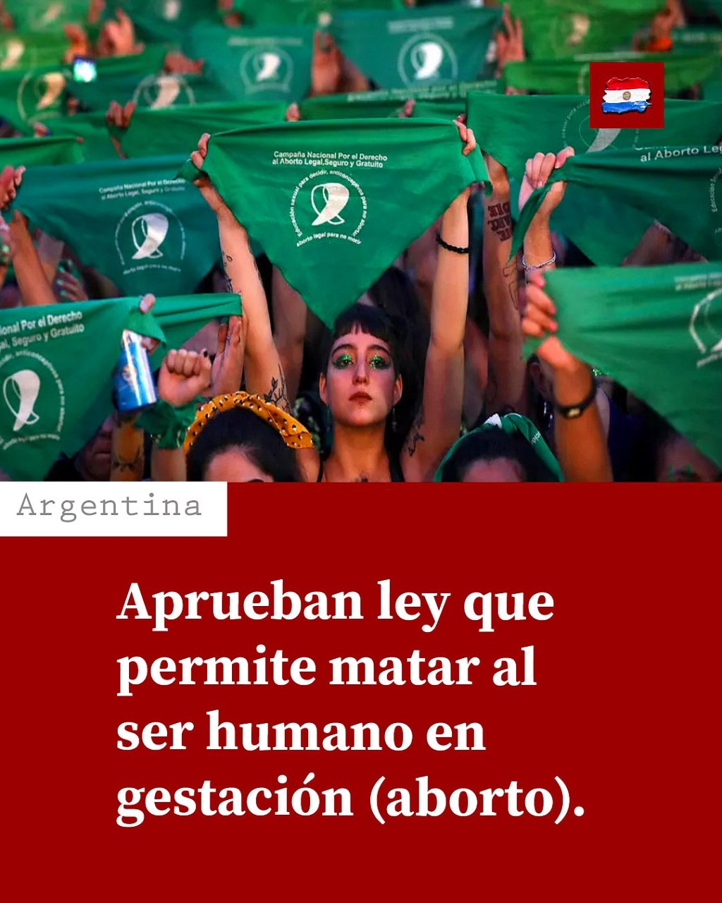 Congreso argentino aprueba ley que permite matar al ser humano en gestación&nbsp;(aborto).